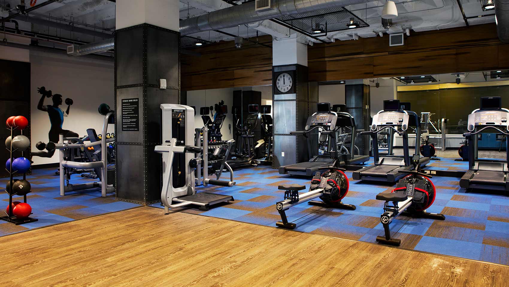 Kimpton Cardinal Hotel fitness center equipment