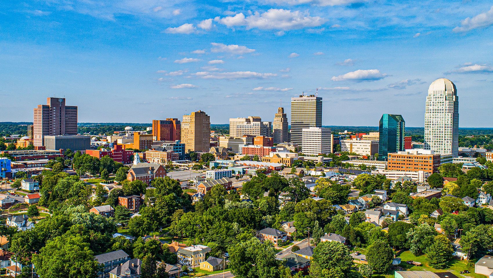 downtown Winston salem