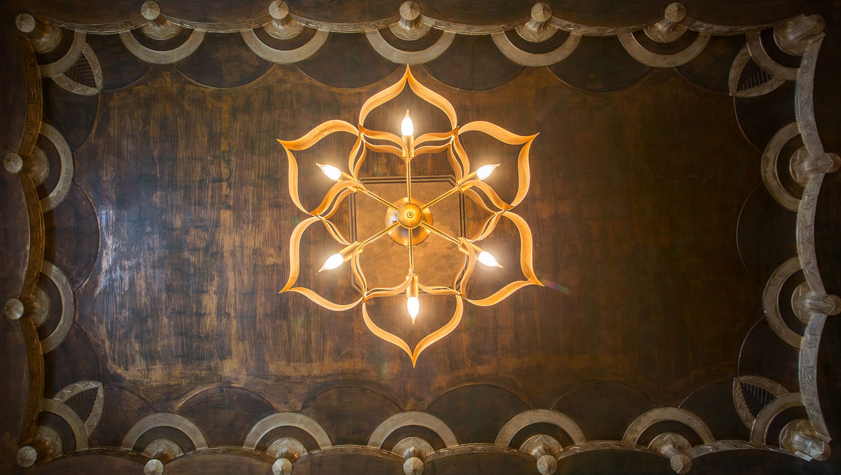 Ceiling Detail at Kimpton Cardinal Hotel