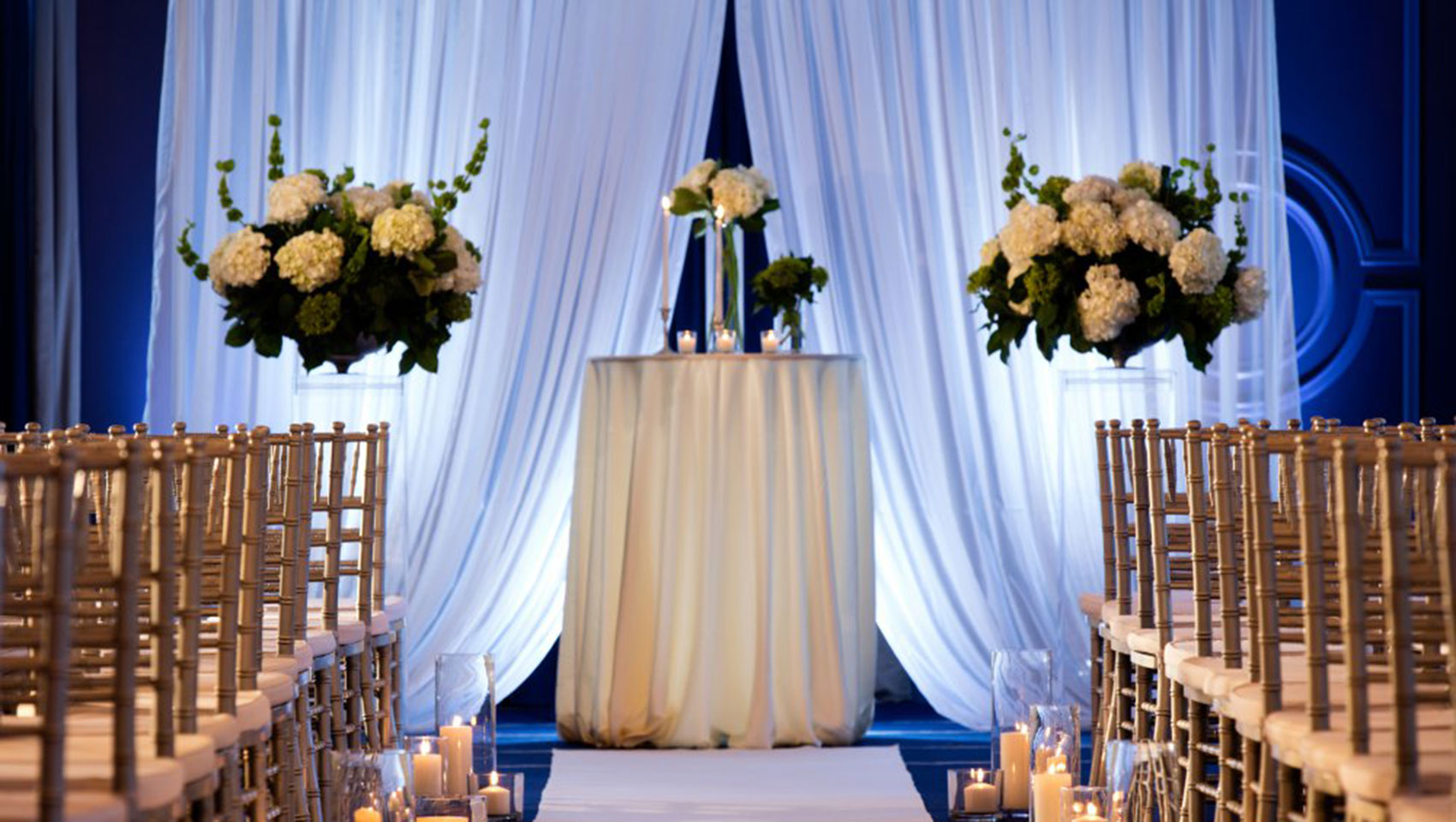 wedding ceremony setup