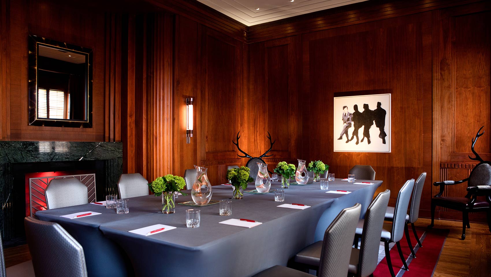 Kimpton Cardinal's Gingham conference room