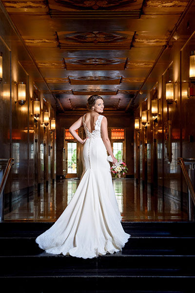 Bride in Hallway