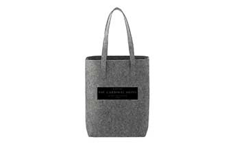 Cardinal felt tote