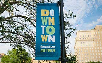 Downtown Sign in Winston Salem
